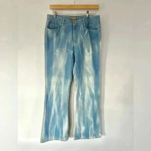 Vintage Levis’s 1990s Silvertab Distressed‎ Coloring Flared Denim Jeans Size 11